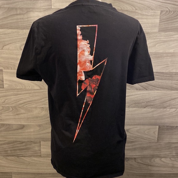 Neil Barrett Floral Bolt T Shirt Regular length, Slim Fit - Picture 2 of 9